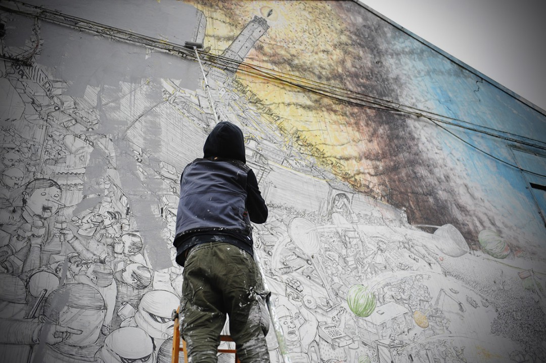 Street Art by Blu in Bologna