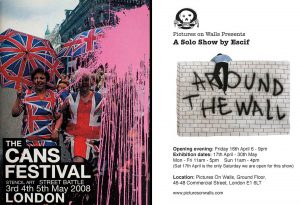 Banksy Cans Festival & Escif Around the Wall - POW